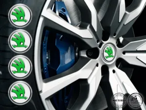 Skoda Calcomanías en Ruedas Etiquetas Cúpula Premium